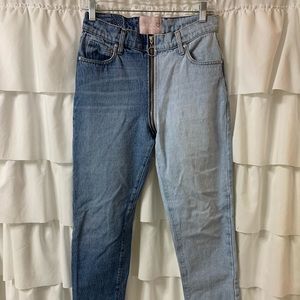 Revice ying yang zip jeans